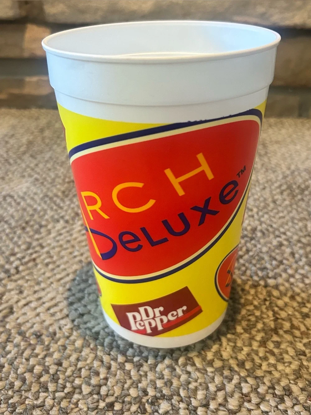 Vintage 1996 McDonald’s Arch Deluxe/Dr.Pepper Plastic Cup 90s Retro NOS